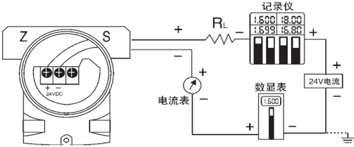 數(shù)顯差壓變送器接線圖